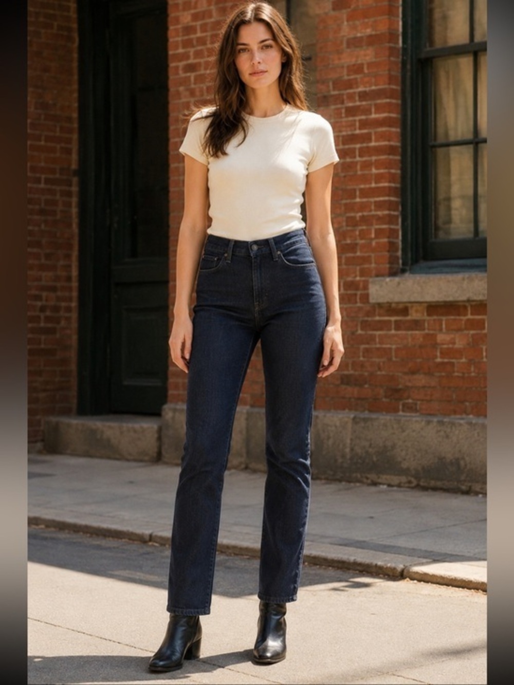 Levi’s Bold Curve Slim Leg Dark Wash Classic Rise Jeans Women’s 0/25